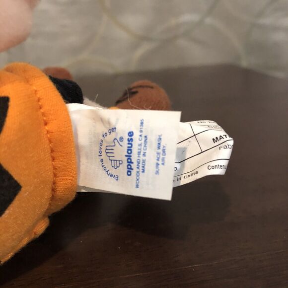 Vintage Peanuts Charlie Brown Mini Bean Bag Toy Plush Applause W/ Tags 8” - Picture 7 of 11